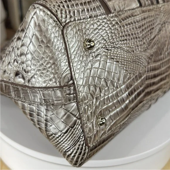 Brahmin Crocodile-Embossed Handbag - Picture 10 of 14
